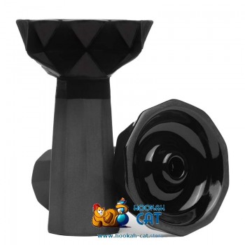 Чаша для кальяна Lunera Geo Black (Лунера Гео Черная)