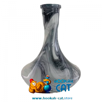 Колба для кальяна Vessel Glass Черный Мрамор купить в Москве быстро и недорого