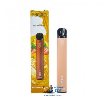 Одноразовая электронная сигарета HQD Super Strawberry Banana (Клубника Банан) 600 затяжек
