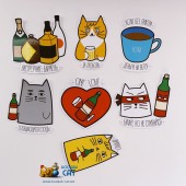 Набор Стикерпаков КОТКА - Бухлишко Набор Стикерпаков КОТКА - Бухлишко