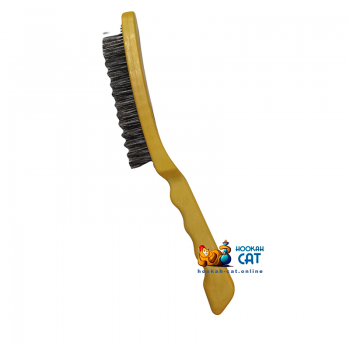 Щетка металлическая для чистки калаудов с пластиковой ручкой Щетка металлическая для чистки калаудов с пластиковой ручкой