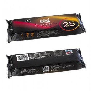 Уголь для кальяна Crown (Краун) 12 шт. (25мм) Уголь для кальяна Crown (Краун) 12 шт. (25мм)